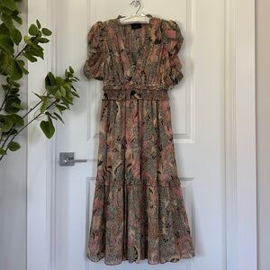 Ulla Johnson Boho Floral Ruffle Dress